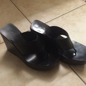 Authentic Prada wedges