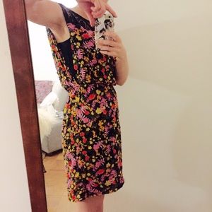 Ella Moss bright floral dress with lace, sz. S