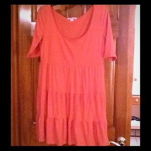 Forever 21 peach cotton dress