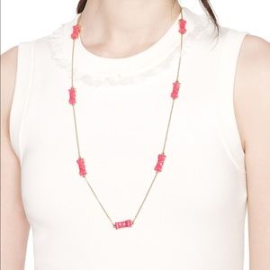 KATE SPADE "Moon River" bow necklace