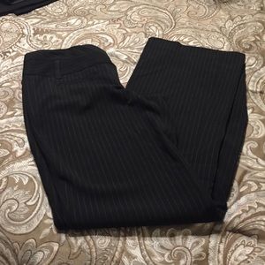 Black Pinstripe Express Editor Flare- 0S