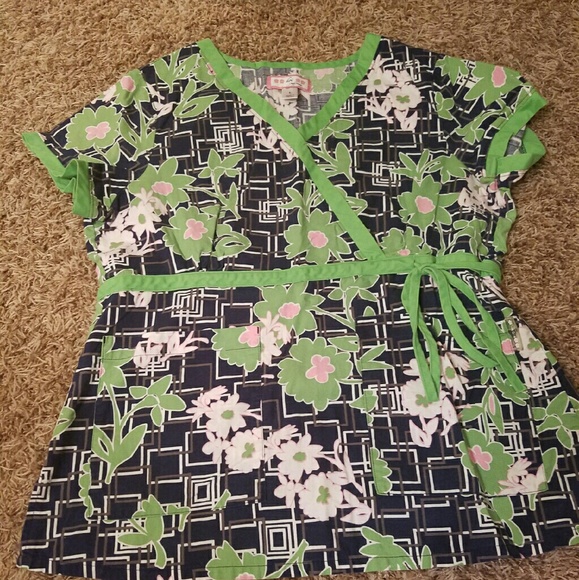 Koi Scrub top