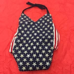 Cute 4th of July Romper. Handmade by The Little Bird Boutique.