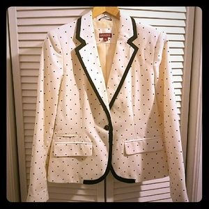 Polka Dot Blazer size 10 Merona