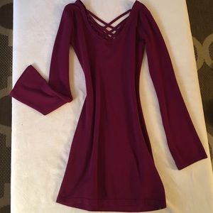 🍂Merlot long sleeve sweater dress🍂