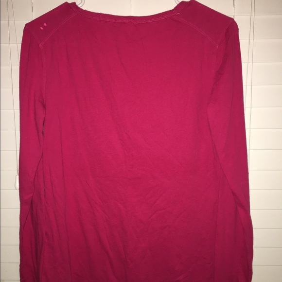 Pink long sleeve sweater shirt - Picture 2 of 2