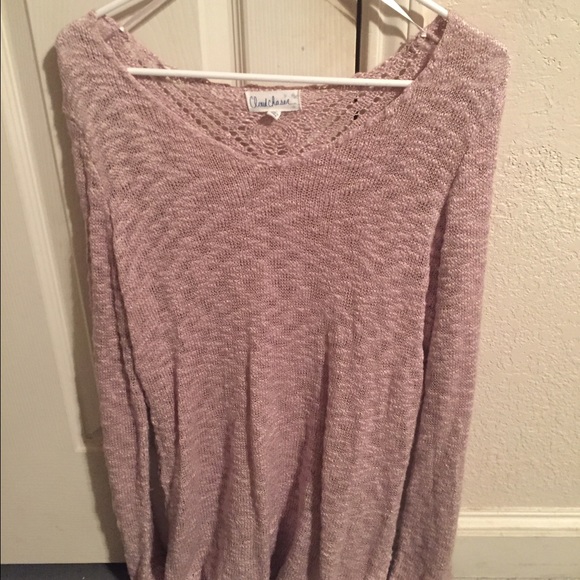 Knit purple sweater