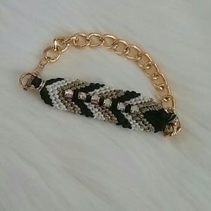 💜handmade crystal woven bracelet💜