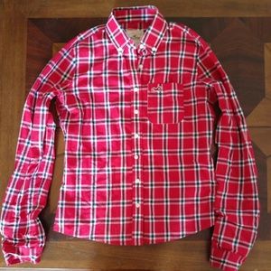 Red Hollister flannel
