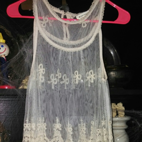 Ivory lace top