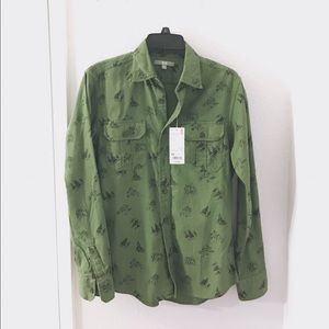 Flannel Printed Long Sleeve Shirt 100% cotton