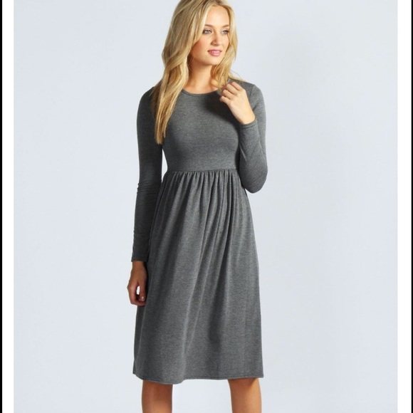 🌸ADORBALE GREY MIDI