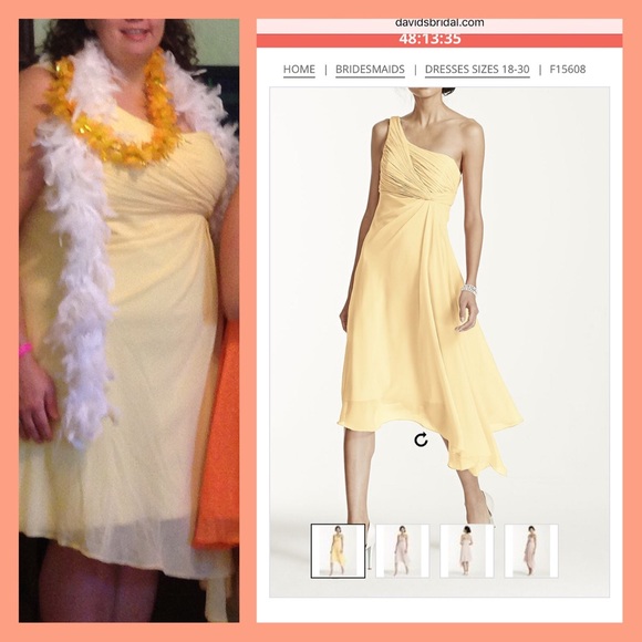 Bridesmaid Dress-Canary Yellow