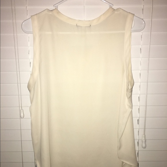 Off White blouse with golden studs - Picture 3 of 3