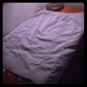 White House Black Market Grey Pencil Skirt