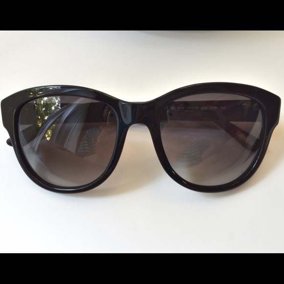 LANVIN Black Sunglasses with Gold Accent