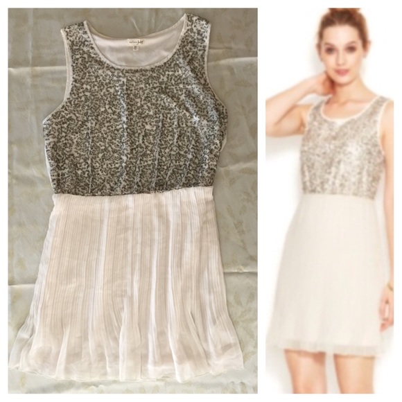 Free BF Gift! Maison Jules Sequin Pleated Dress💕 - Picture 2 of 6
