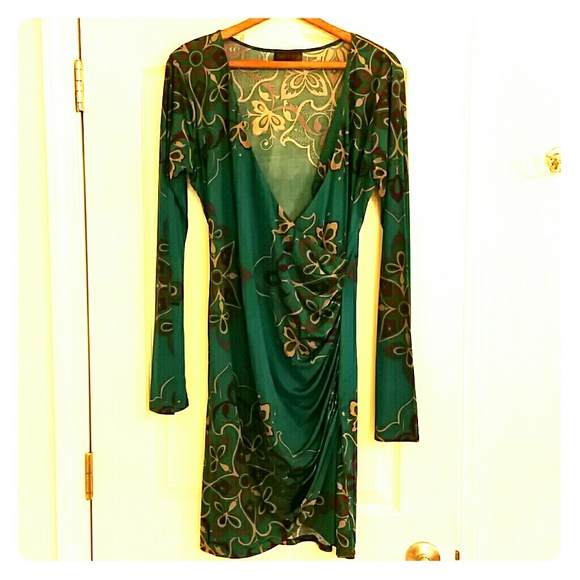 Hale Bob Gorgeous teal dress