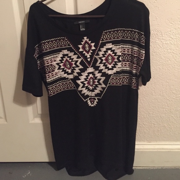 black tribal print shirt