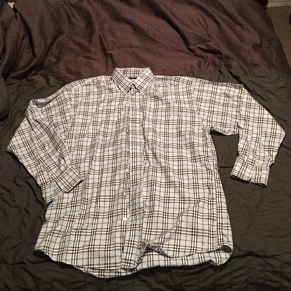 Mens Burberry Button Down - Picture 1 of 4