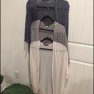 3 Forever 21 Pleated Dolman Cardigans 🍁🍁🎃