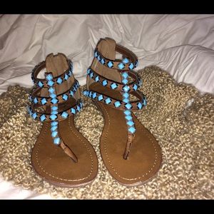 Turquoise Summer Sandals
