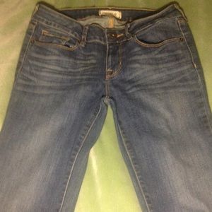 Blue dark wash bootcut jeans. Bullhead/ Pac Sun