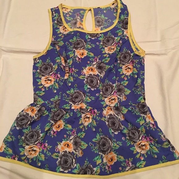 Floral Peplum Blouse