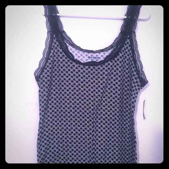 Old Navy xxl navy print tank