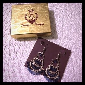 Premier Designs Blue Earrings