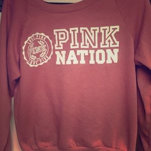 Pink Victoria's Secret Sweatshirt.