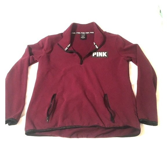 Burgundy Victoria's Secret Quarter Zip