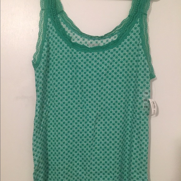 Old Navy green/white xxl tank top