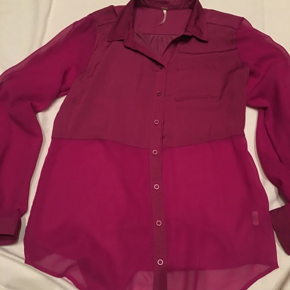 Free People Button Up Blouse