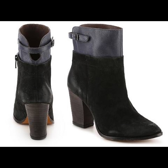 Seychelles black suede ankle boots