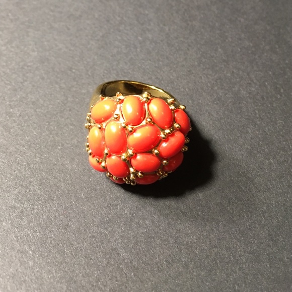 J Crew Coral Cocktail Ring
