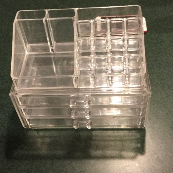 Acrylic makeup/desk organizer