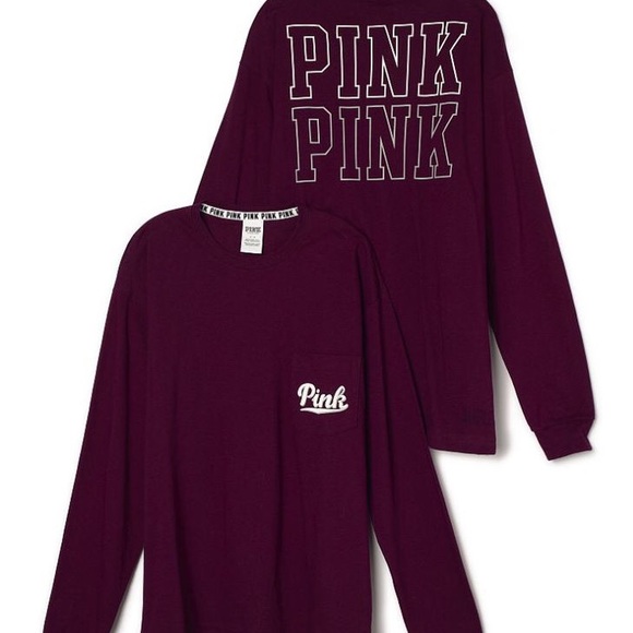 VS Pink Long Sleeve Top