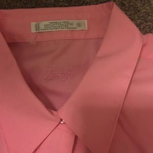 Pink long sleeve foxcroft shirt