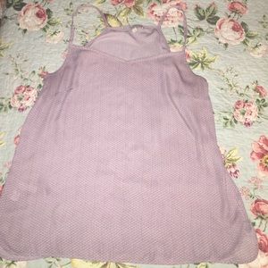 Loft pink black flowy shell tank