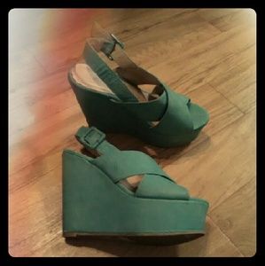 Sea Foam Blue Wedges!