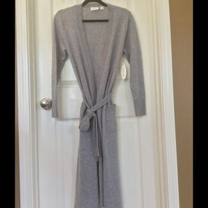 Grey Cashmere Robe