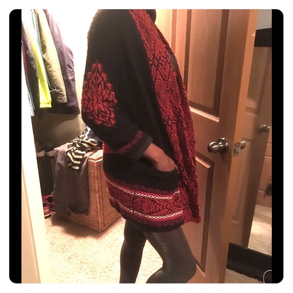 Lucky Brand Tribal Weave Cardigan M/L