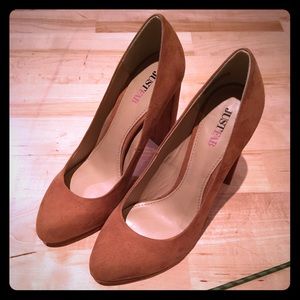 Camel Suede Pumps