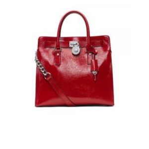 Michael Kors hamilton large tote patent leather