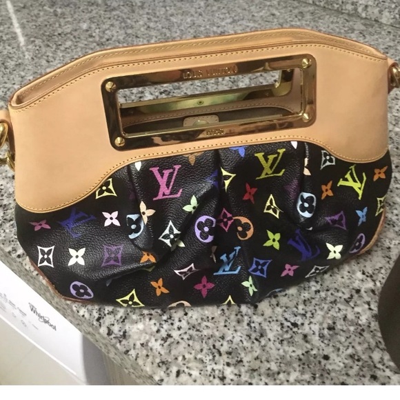 Louis Vuitton Black Multicolor Monogram Judy bag