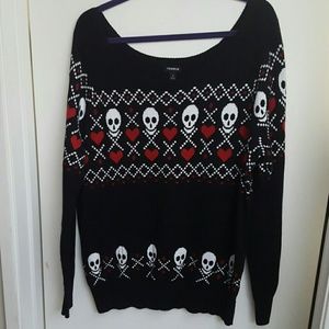 Torrid skull sweater