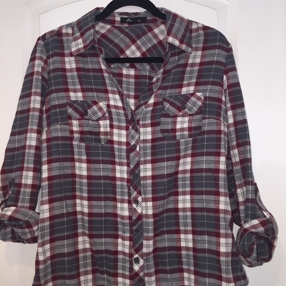 Forever 21 flannel button-down top