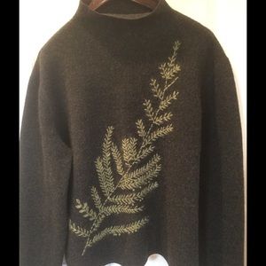 Forest green pullover sweater