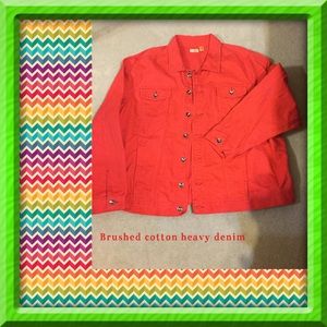 Beautiful vibrant denim jacket
